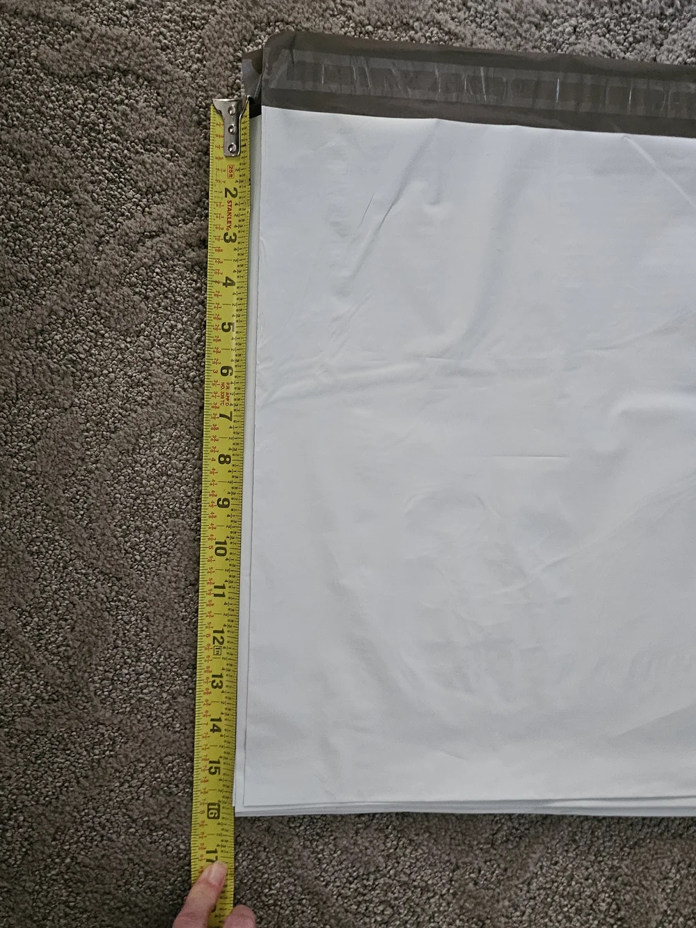 White Poly Mailer Bags - Heavy Duty Shipping Envelopes 25 Pcs Size 12x 15 1/2 in
